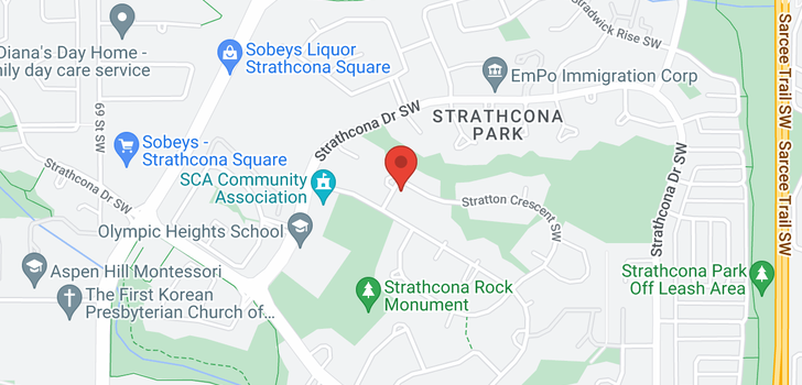 map of 151 STRATTON Crescent SW